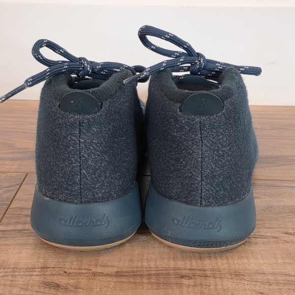 Allbirds Forest Green Wool Runner-Up Mizzle Hightop Sneakers Lightweight Size 7 - Picture 4 of 8